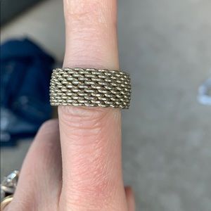 Tiffany & Co. Mesh Ring Sz. 6 *new photos!*
